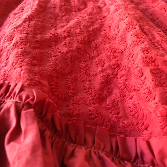 Finders Keepers NWT Red Memento Ruffle Midi Dress - Picture 9 of 11